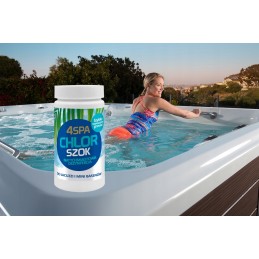 4spa chloro šoko chemikalai SPA sūkurinėms vonioms mini baseinams gamix granulės 1kg