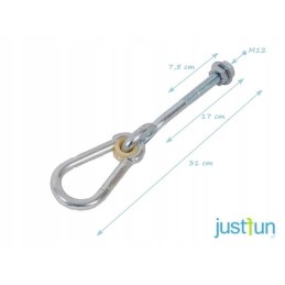 Plieninė tvirtinimo jungtis, praleidžiamasis stropas, tipas 'a' m12 160mm