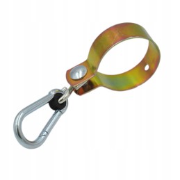 Sūpynių tvirtinimo spaustukas, skersmuo 80mm, plius karabinas