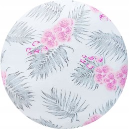 Apvali taburečių pagalvėlė 32 cm, rožinės orchidėjos