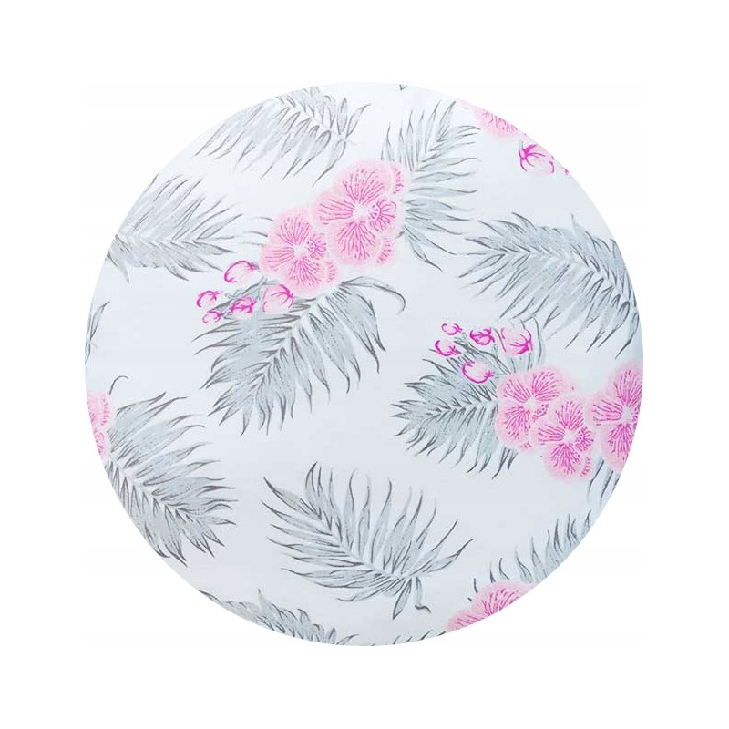 Apvali taburečių pagalvėlė 32 cm, rožinės orchidėjos