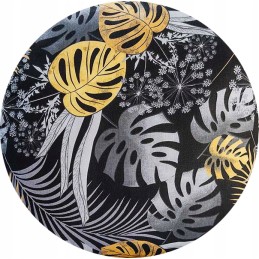 Apvali taburečių pagalvėlė, 32 cm, džiunglių lapai