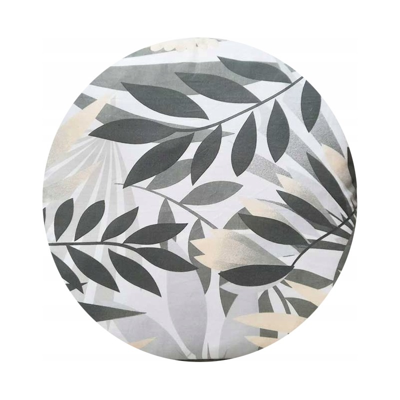 Apvali išmatų pagalvėlė 32 cm, palmių lapai, mišrainė