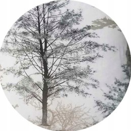 Apvali pagalvėlė 32 cm medžio taburetei