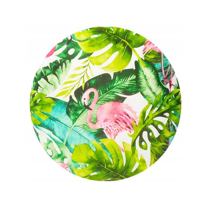 Apvali taburečių pagalvėlė 32cm flamingų gėlės