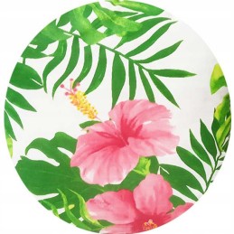 Apvali taburečių pagalvėlė 32cm mon gėlės lapai