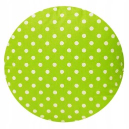 Apvali taburetės pagalvėlė 32cm, žirnio žalia