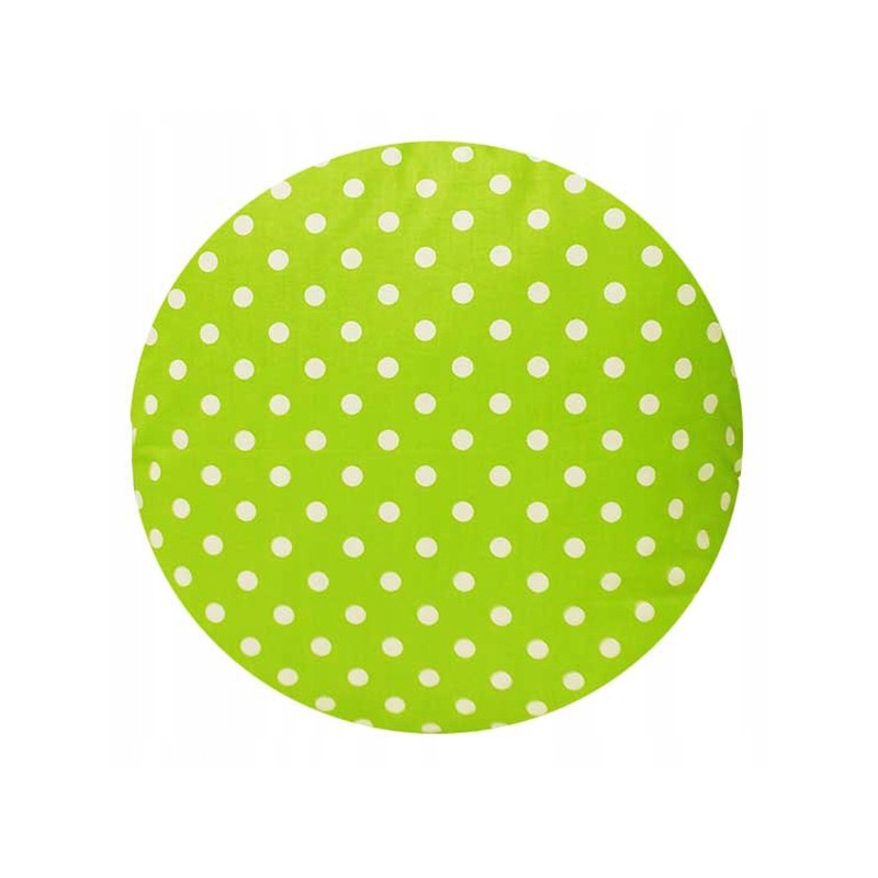 Apvali taburetės pagalvėlė 32cm, žirnio žalia