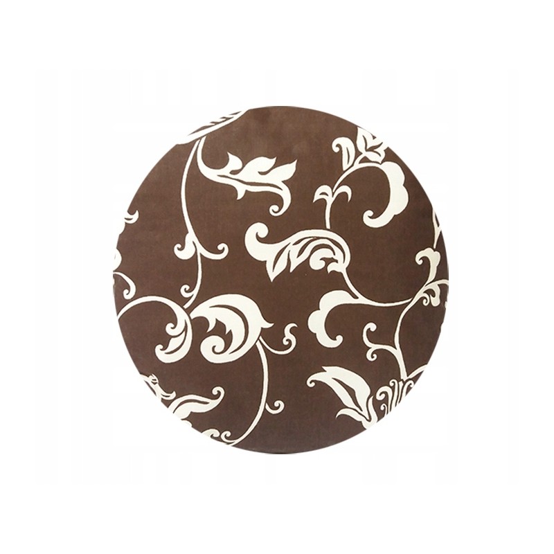 Apvali taburečių pagalvėlė 32cm, rudos gėlės