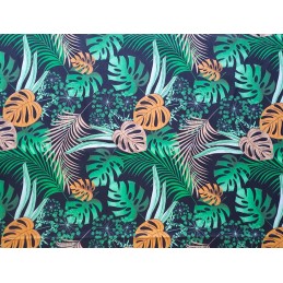 Apvali išmatų pagalvėlė, 32 cm, džiunglių žolelių lapai