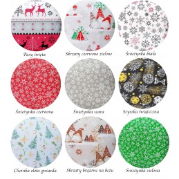Kalėdinė apvali išmatų pagalvėlė 32cm, galima rinktis iš raštų