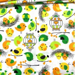 Apvali taburečių pagalvėlė 32cm paukščių rojus