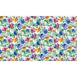 Apvali taburečių pagalvėlė 32cm pavasario gėlės