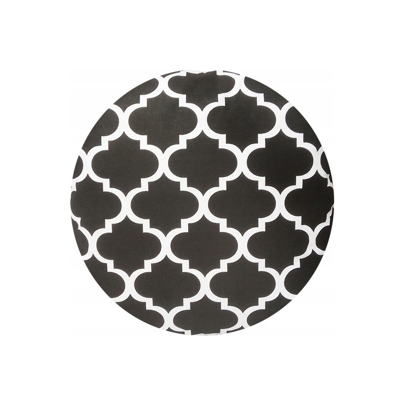 Apvali taburečių pagalvėlė 32cm maroko juoda