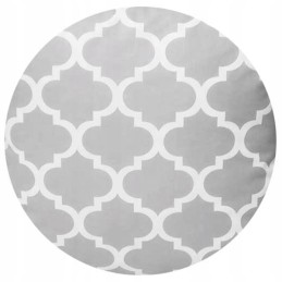 Apvali išmatų pagalvėlė 32cm maroko pilka