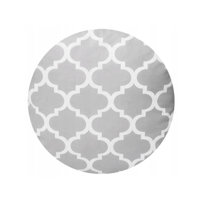 Apvali išmatų pagalvėlė 32cm maroko pilka