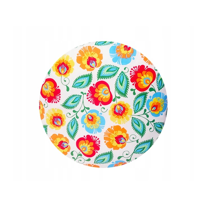 Apvali išmatų pagalvėlė, 32 cm, oranžinės spalvos