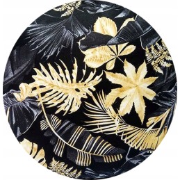 Apvali išmatų pagalvėlė 32cm lapeliai, mišrainė, dal