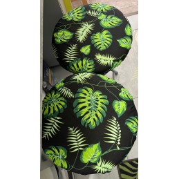 Apvali išmatų pagalvėlė 32cm lapeliai, mišrainė, dal