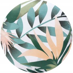 Apvali išmatų pagalvėlė 35cm, palmių lapai, mišrainė