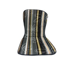 Ilga pagalvėlė šezlongo kėdės sėdynei įvairių raštų derina vien terasą