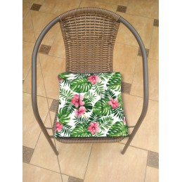 Mazginė kėdės pagalvėlė 38x38 monstera gėlė
