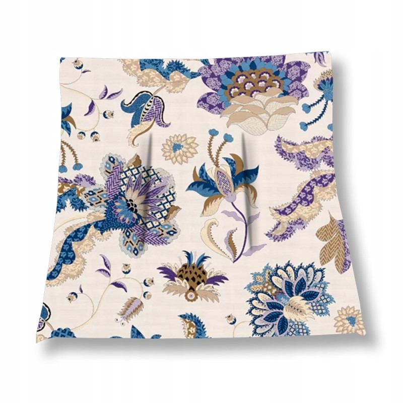 Mazginė kėdės pagalvėlė 38x38 medvilnė, 100% orientuota mėlyna ant smėlio spalvos