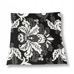 Mazginė kėdės pagalvėlė 38x38 su juodais ornamentais
