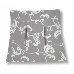 Mazginė kėdės pagalvėlė 38x38, pilkos gėlės