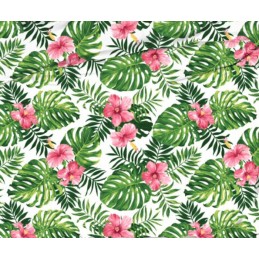 Mazginė kėdės pagalvėlė 38x38 monstera gėlė