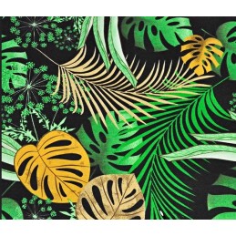 Mazginė kėdės pagalvėlė 38x38 džiunglių lapai mo