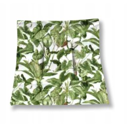 Mazginė kėdės pagalvėlė 38x38 žali lapai m