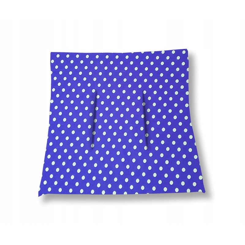 Mazginė kėdės pagalvėlė 38x38 tamsiai mėlyni žirneliai