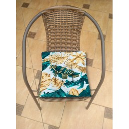 Mazginė kėdės pagalvėlė 38x38 l smaragdo mėlyna