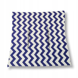 Kėdės pagalvėlė b/w 38x38 zigzag tamsiai mėlyna