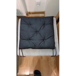 Mazginė kėdės pagalvė 38x38 medvilnė 100% Monstera gėlių turkis