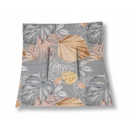 Mazginė kėdės pagalvėlė 38x38 monstera pilka