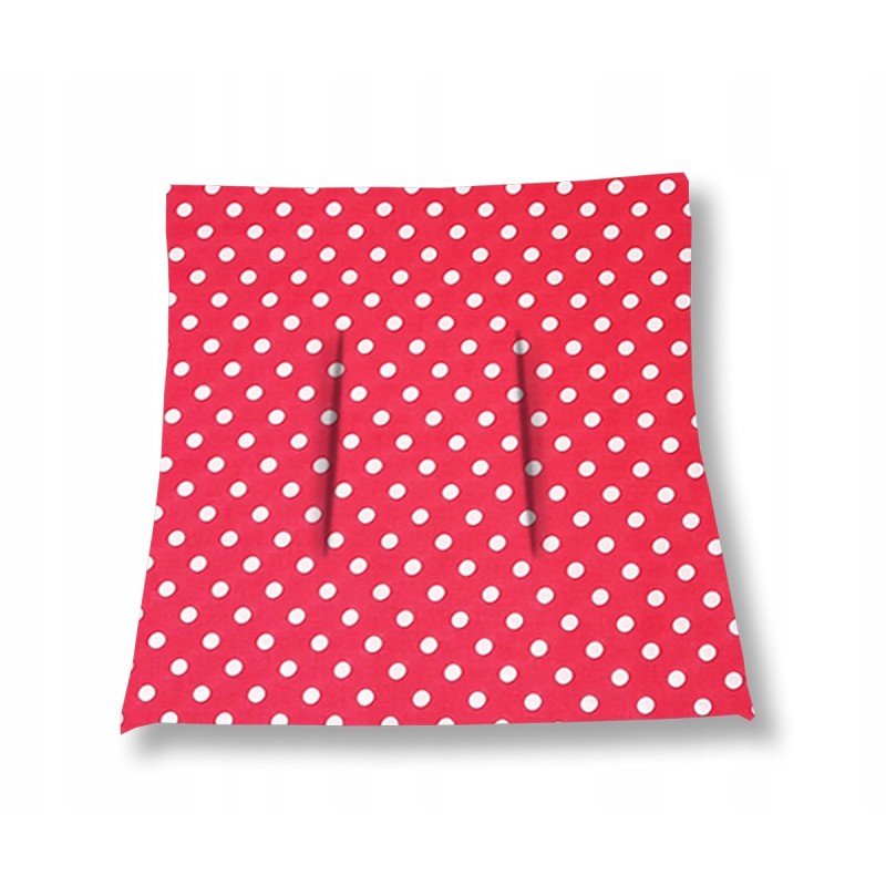 Mazginė kėdės pagalvė 38x38 raudoni žirneliai