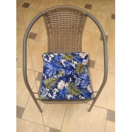 Kėdės pagalvėlė b/w 38x38 tropinė tamsiai mėlyna