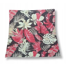 Mazginė kėdės pagalvėlė 38x38 lapų mix raudona