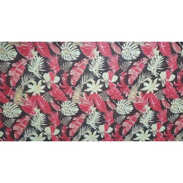 Mazginė kėdės pagalvėlė 38x38 lapų mix raudona