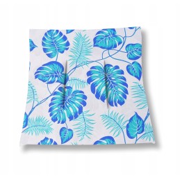 Mazginė kėdės pagalvė 38x38 monstery turquoise baltame fone