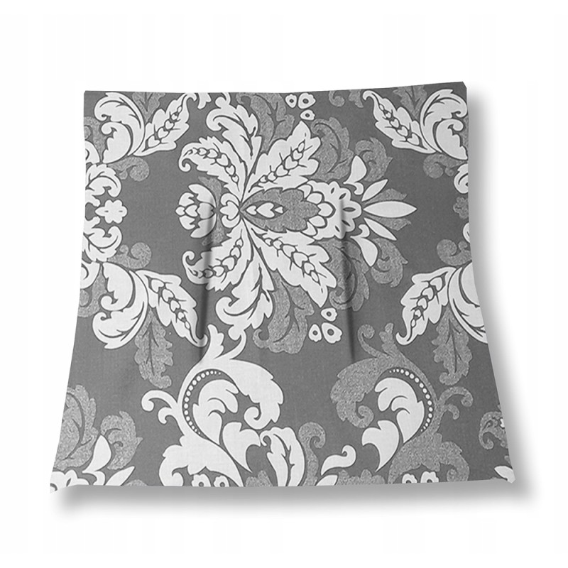 Mazginė kėdės pagalvėlė 38x38 su pilkais ornamentais