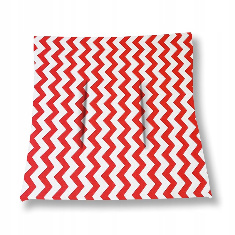 Mazginė kėdės pagalvėlė 38x38 zigzago raudona