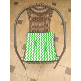 Kėdės pagalvėlė b/w 38x38 zigzago žalia