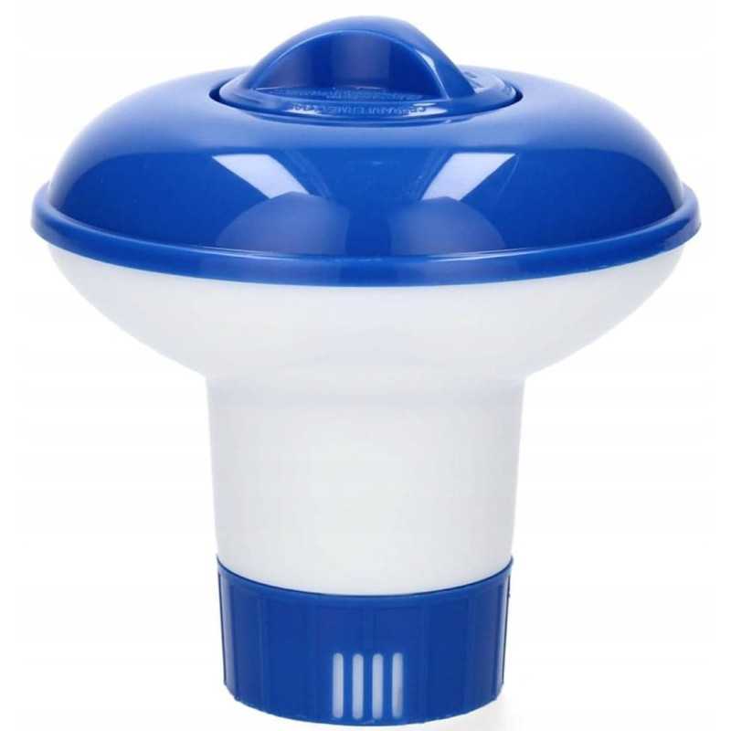 Chloro tablečių plūduriuojantis dozatorius, skirtas baseino chemijai