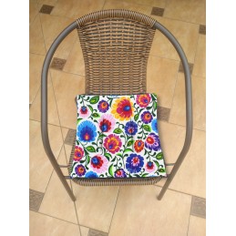 Mazginė kėdės pagalvėlė 38x38, balta