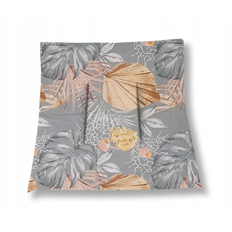 Mazginė kėdės pagalvėlė 38x38 monstera pilka