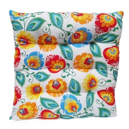 Dygsniuota kėdės pagalvėlė 35x35, oranžinė