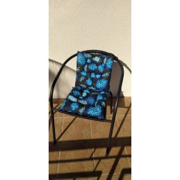 Dygsniuota kėdės pagalvėlė 35x35 monstera ruda